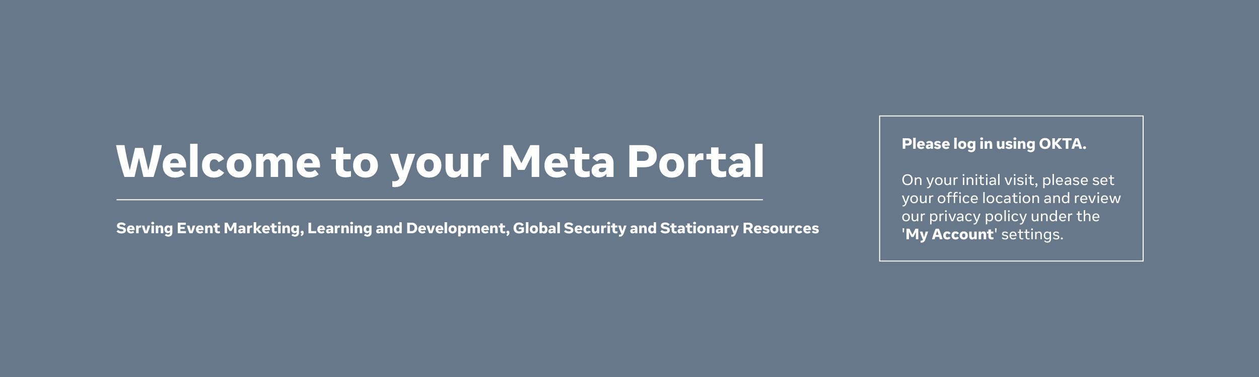 Meta Portal - Please Sign In with nSymbio